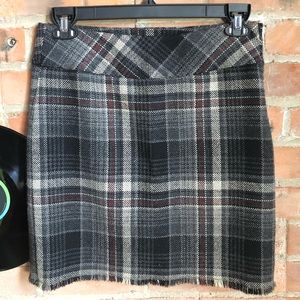 Eddie Bauer Plaid Mini Pencil Skirt